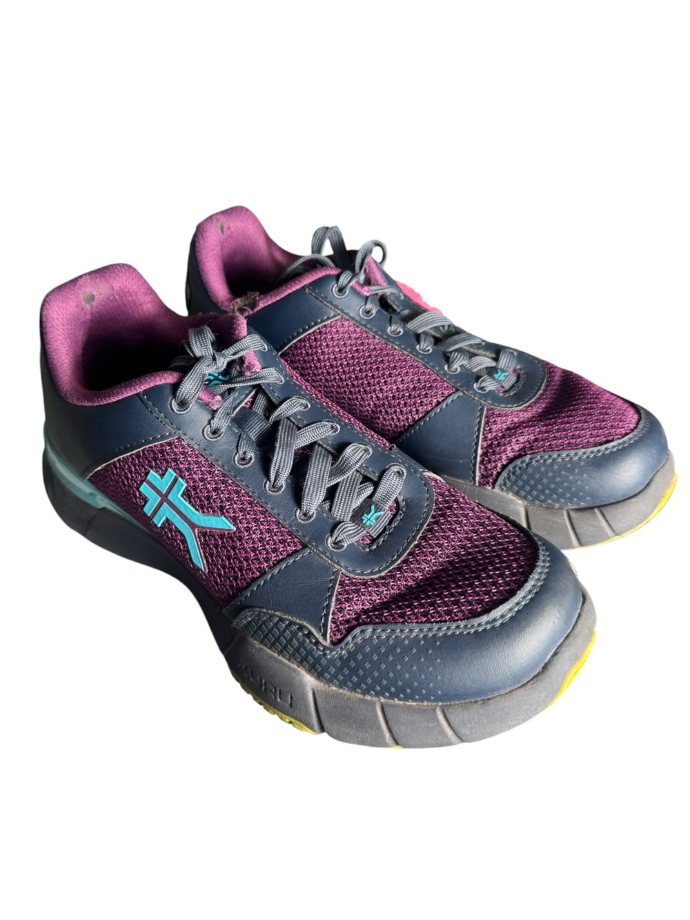 Kuru Quantum 2.0 Walking Shoes in Electric Grape/Midnight Blue, Size 8 WIDE